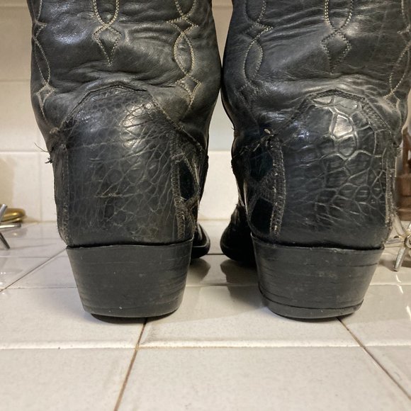 JUSTIN ALLIGATOR BOOTS 10 D main image 4